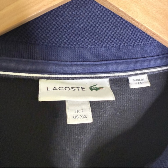 Lacoste Black Quarter Zip Sweatshirt Size XXL - Picture 3 of 5